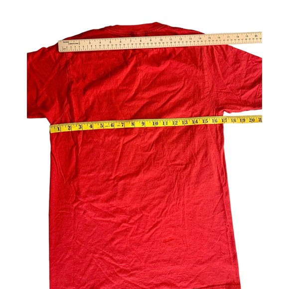 2 Short Sleeve Graphic Logo Shirts Beetlejuice Black ; Big Bang Theory Red Small - Picture 4 of 12